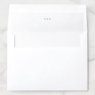 Black and White Minimalist Envelope Liner