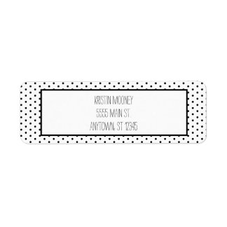 Black and White Minimalist Label