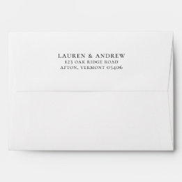 Black and White Minimalist Modern Envelope