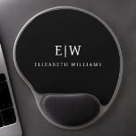 Black and White Minimalist Modern Monogram Gel Mouse Pad<br><div class="desc">Introducing our Black and White Minimalist Modern Monogram Collection: Embrace simplicity and sophistication with our minimalist designs, curated to elevate your style effortlessly. Crafted with a keen eye for modern aesthetics, this collection features sleek black and white designs accentuated by personalized monograms. From chic stationery to versatile accessories, our collection...</div>