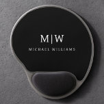 Black and White Minimalist Modern Monogram Gel Mouse Pad<br><div class="desc">Introducing our Black and White Minimalist Modern Monogram Collection: Embrace simplicity and sophistication with our minimalist designs, curated to elevate your style effortlessly. Crafted with a keen eye for modern aesthetics, this collection features sleek black and white designs accentuated by personalized monograms. From chic stationery to versatile accessories, our collection...</div>