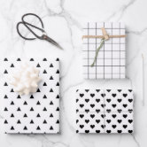 Black and White Stars Wrapping Paper by iconicole