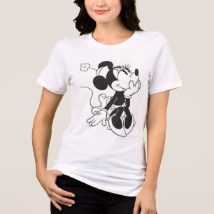 Black and White Minnie Tri-Blend Shirt