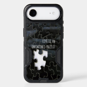 Black and White Missing Puzzle Piece Photograph iPhone 17 Air Case