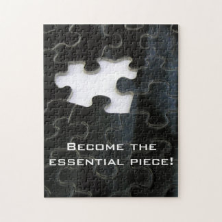 Black and White Missing Puzzle Piece Puzzle