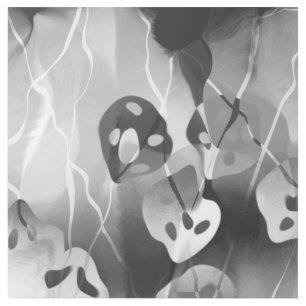 Black And White Modern Abstract Gallery Wrap