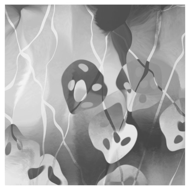 Black And White Modern Abstract     Gallery Wrap (Front)