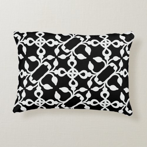 Black And White Modern Art Deco  Throw Pillow