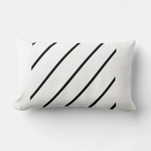 Black and White Modern Art Rectangular Pillow