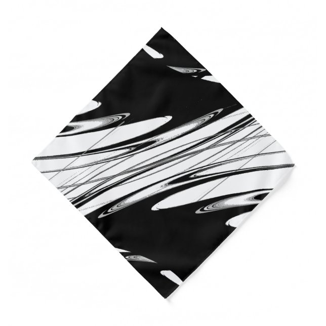 Black and White Modern Bandana (Front)