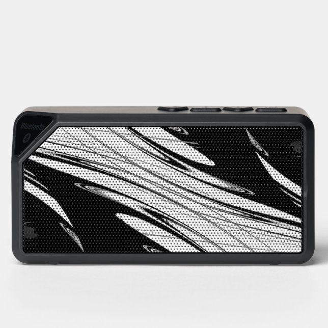 Black and White Modern Bluetooth Speaker (Front)