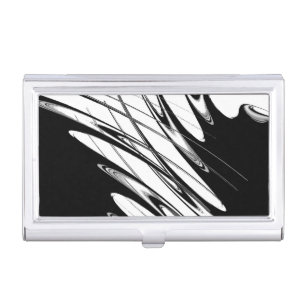 Black and White Modern Business Card Case
