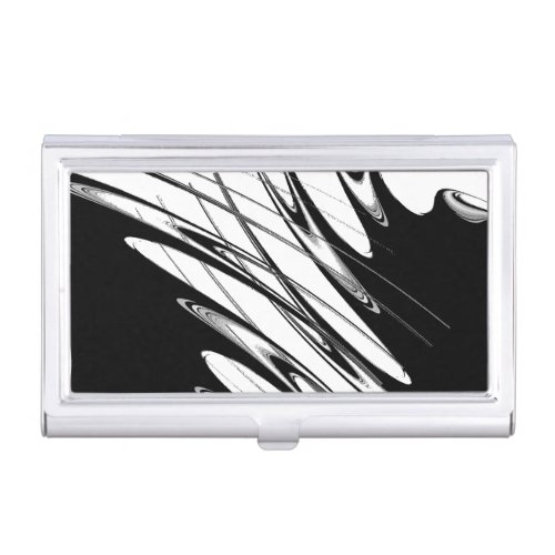 Black and White Modern Business Card Case