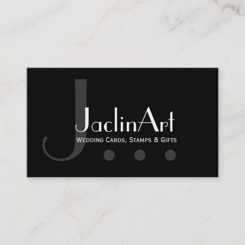 Black and White Modern Business Card Template