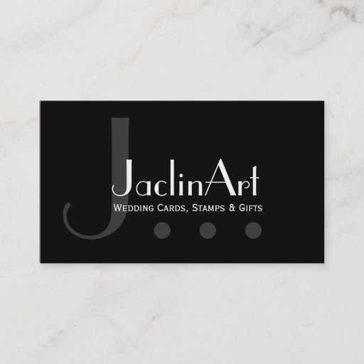Customizable Black and White Modern Business Card Template