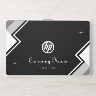Black And White Modern Elegant Personalized HP Laptop Skin