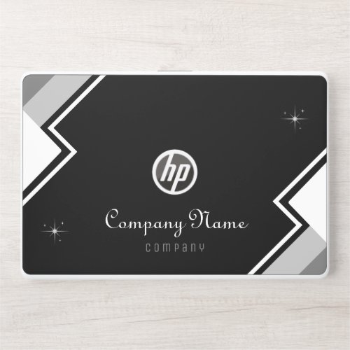 Black And White Modern Elegant Personalized   HP Laptop Skin