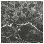 Black and White Modern Faux Marble Pattern Fabric
