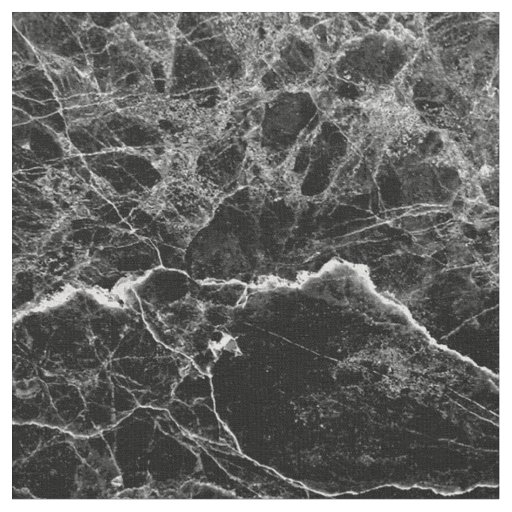 Black and White Modern Faux Marble Pattern Fabric