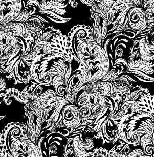 Black White Paisley Shower Curtains Zazzle Black And White Modern Fl Paisley Pattern Shower Curtain