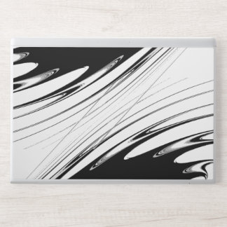 Black and White Modern HP Laptop Skin