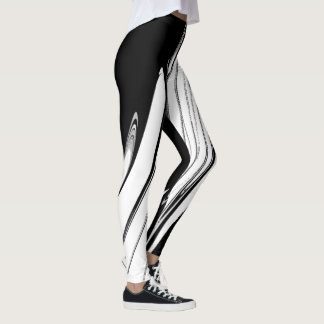 Black and White Modern Leggings