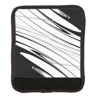 Black and White Modern Luggage Handle Wrap