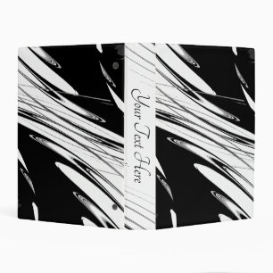 Black and White Modern Personal Mini Binder