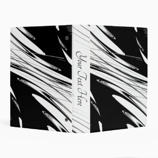 Black and White Modern Personal Mini Binder