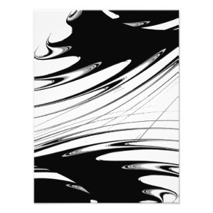 Black and White Modern Photo Print