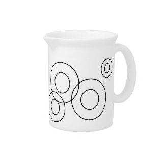Black and White Modern Pitcher