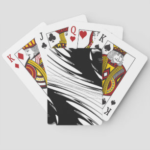 Black and White Modern Poker Cards