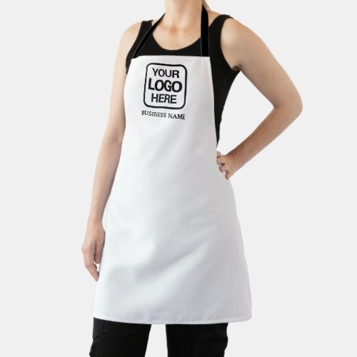 Black and White Modern Professional Business Logo Apron