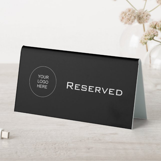 Black And White Modern Simple Trendy Best Reserved Table Tent (In SItu (Table))