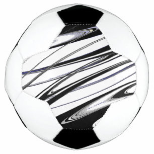 Black and White Modern Soccer Ball