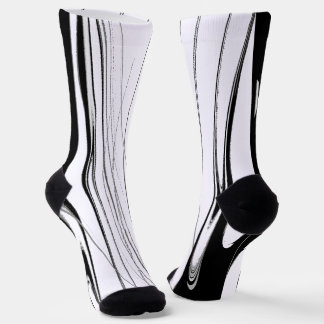 Black and White Modern Socks
