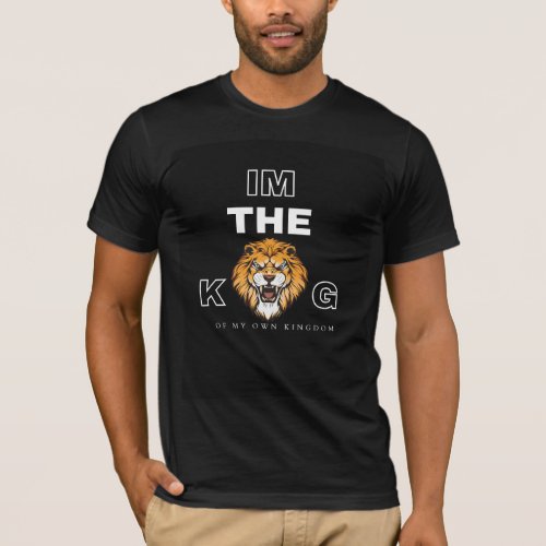 Black And White Modern The King T Shirt