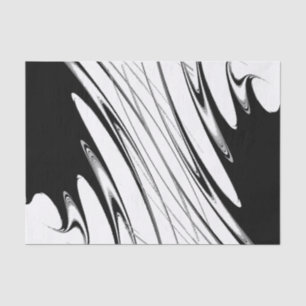 Black and White Modern Tissue Paper