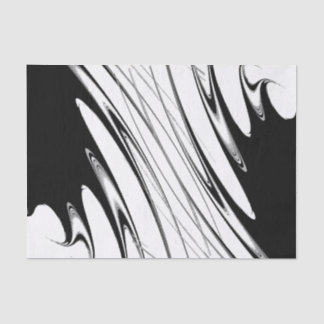 Black and White Modern Tissue Paper