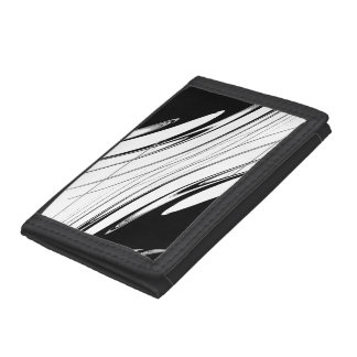 Black and White Modern Trifold Wallet