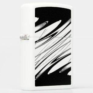 Black and White Modern Zippo Lighter