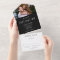 Black And White Monogram Photo Wedding Date 
