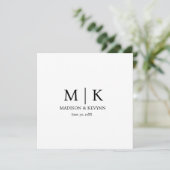 Black and White Monogram Wedding (Standing Front)