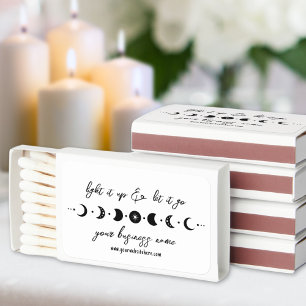 Black And White Moon Matchboxes