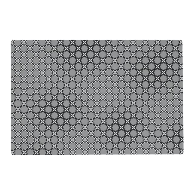 Black and White Mosaic Placemat (Front)