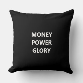 Black and White Motivational Throw Pillow