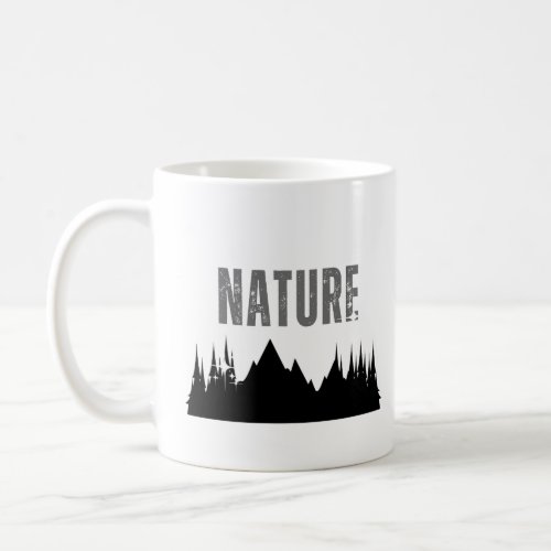 Black and White Mountain Climbing Coffee Mug