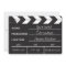 Black and White Movie Clapboard "blank" invites