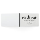 Black and White Mr & Mrs Calligraphy