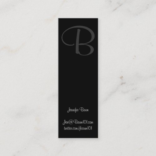 Black and White Murray Hill Business Card Templates